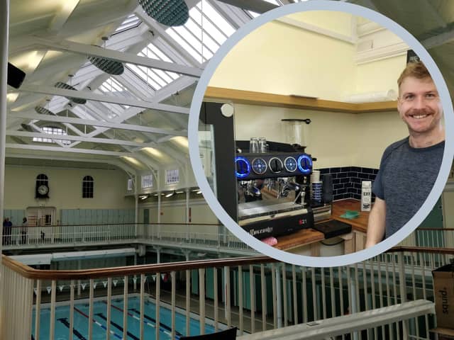 Sam Machin hopes his new cafe at Glenogle Swim Centre will bring more people to the Victorian swimming pool in Stockbridge.