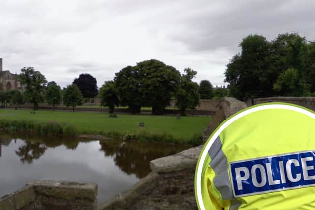 The incident happened in the Nungate Bridge area of Haddington on Monday, March 18 at around 10.30am