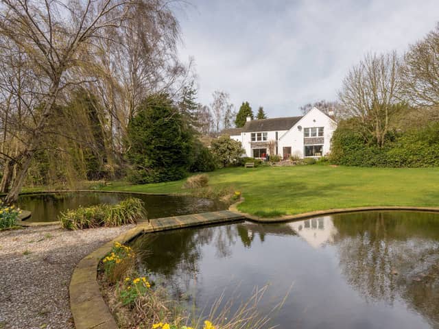 The extensive gardens will be appealing to families and the keen gardener and encompass a large pond which attracts a variety of wildlife, mature natural planting, areas of lawn, along with a sheltered stone patio, fruit cages and woodland garden.