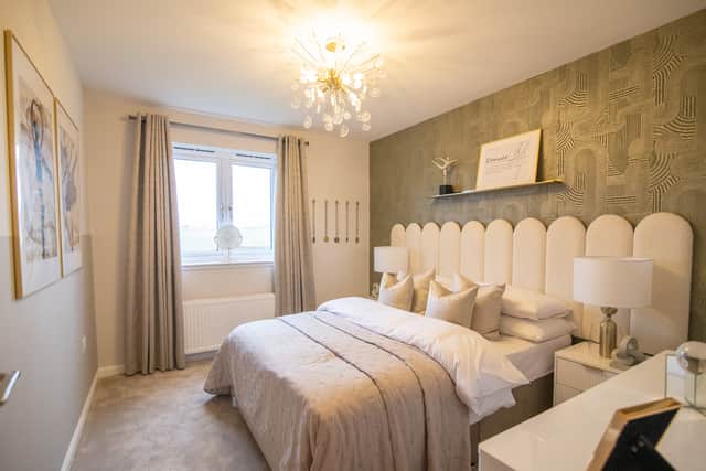 one of the showhome double bedrooms
