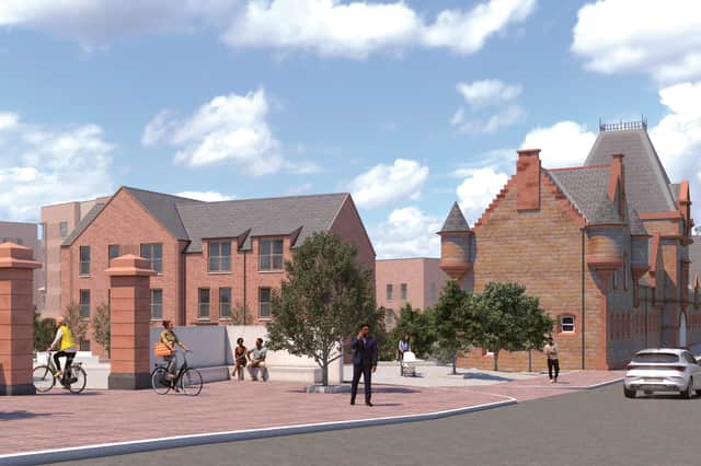 An artist's impression of the planned new housing site at Broughton Road, Edinburgh.