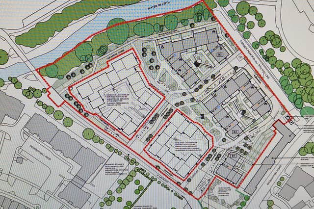 The two proposals for the Broughton Road site, with the western site highlighted in red.