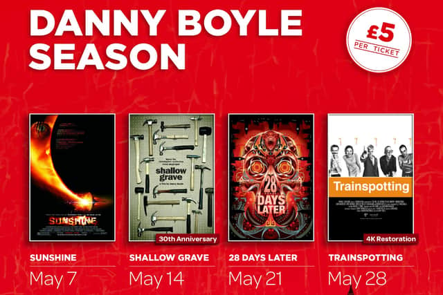 The Danny Boyle Season at Edinburgh's Cineworld in Fountain Park kicks off next month