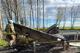 A new block of toilets at the Threipmuir Reservoir has been burned down