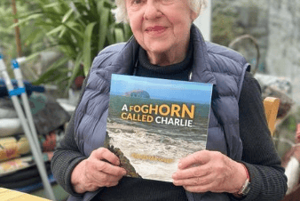 Author Elspeth MacGregor's new book is helping to raise money to repair North Berwick's storm-damaged harbour wall.
