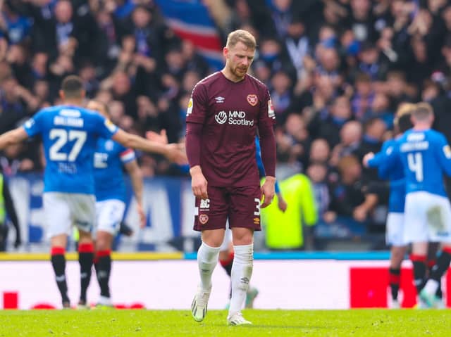 The defender was disappointed with Hearts elimination.