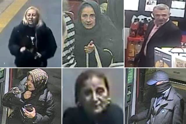 British Transport Police would like to speak to these people after £200,000 worth of jewellery was stolen on a train travelling from London to Edinburgh