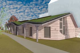 An artist's impression of the new building at Edinburgh Steiner School building, by Benjamin Tindall Architects.