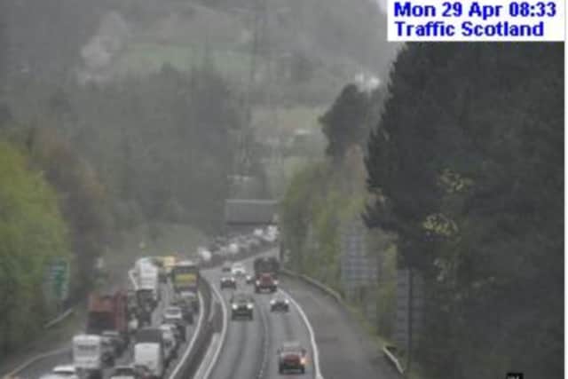 Drivers on the Edinburgh City Bypass are facing severe delays following a crash