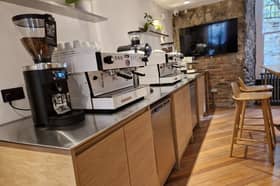 The education space to train baristas at Origin Coffee at South College Street, Edinburgh.