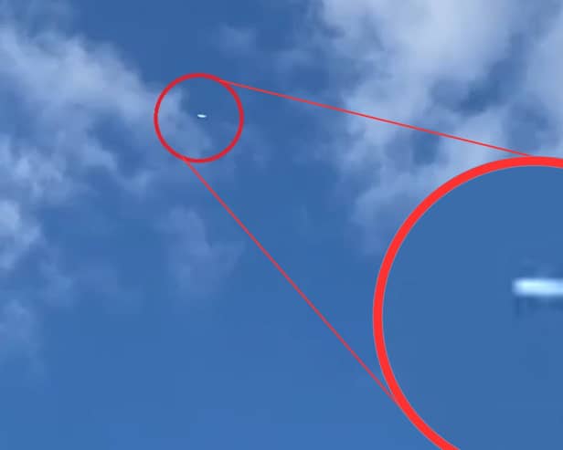 Sheffield mum Jennifer Dunstan says she has footage of a 'UFO' flying over the Arbourthorne area at around 6.07pm on May 6 - and has proof it isn't an plane.
