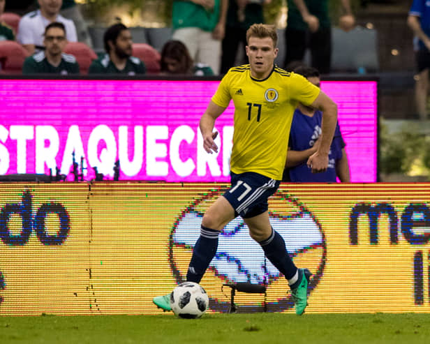 Cadden in action for Scotland against Mexico back in 2016