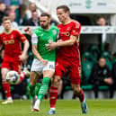 It was a dull day for Hibs against Aberdeen.