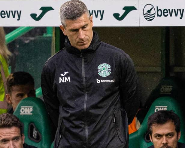 Hibs manager Nick Montgomery is under fire. Again.