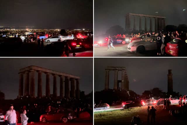 The Friends of Calton Hill group recorded 93 cars at the top of the historic site