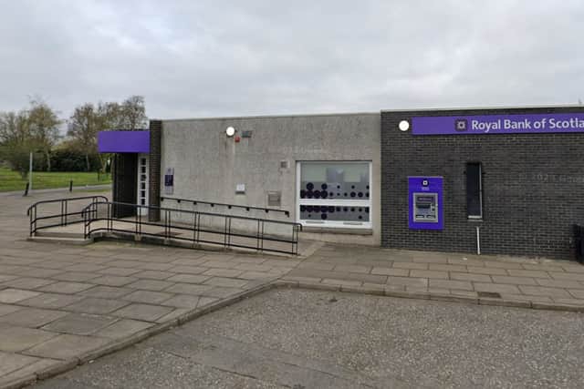 The Newbridge branch of the Royal Bank of Scotland.  Picture: Google