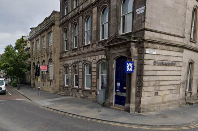 The RBS branch in Bernard Street, Leith, is due to close.  Picture: Google.