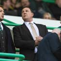 Hibs sporting director Malky Mackay (right) and chief executive Ben Kensell.