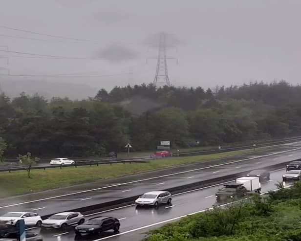 Motorists were stranded in their vehicles on the Edinburgh City Bypass