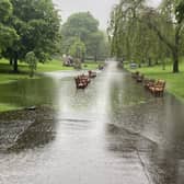 Princes Street Gardens and Inch Park have been closed due to severe flooding.