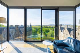 The floor to ceiling windows give stunning views of The Meadows and beyond.