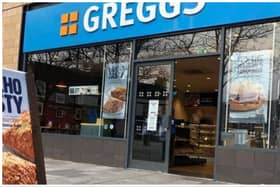 The Greggs bakery at the Newkirkgate Shopping Centre, in Leith,Edinburgh, had its window smashed by a large gang of youths.
