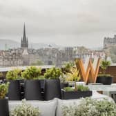 The new rooftop terrace offers stunning views over the city.