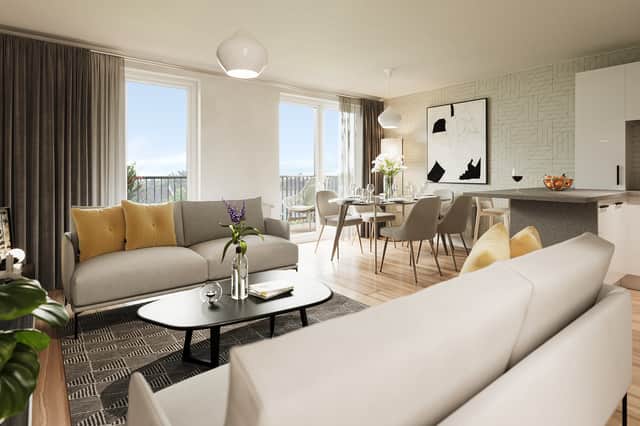 Inside one of the Cala Homes properties at the new Blackhall development in Edinburgh.