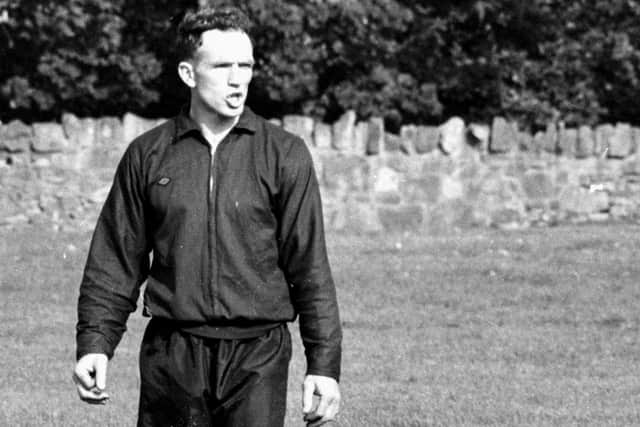 Cumming joined Hearts in 1950 and was quickly nicknamed "The Iron Man" for his fearless tackling.