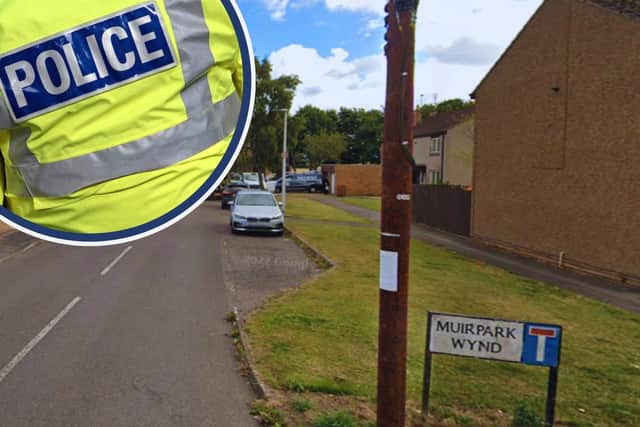 The incident happened at around 8.15pm on August 5 in Muirpark Wynd, Tranent