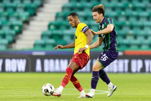 The defender has left Hibs