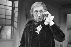 Scottish actor Rikki Fulton in Moliere's The Miser at the Lyceum theatre Edinburgh in May 1973.