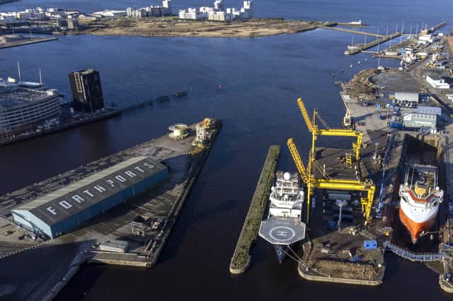 Leith is part of the Forth Green Freeport which today received £25m seed funding from the UK Government (Picture: Jane Barlow)