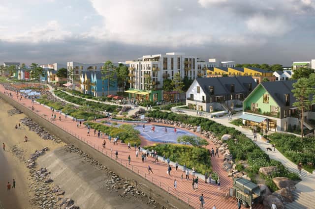 The Seafield plans include 2,700 homes, a waterfront park and a continuous promenade