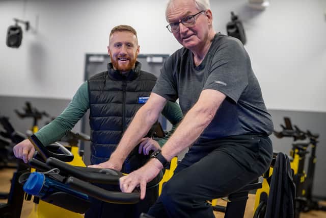 John has been a committed participant of the stationary cycling sessions at Xcite Bathgate and the Falls Prevention programme at Xcite Broxburn. The 12-week programme is run by West Lothian Leisure in partnership with Parkinson’s UK