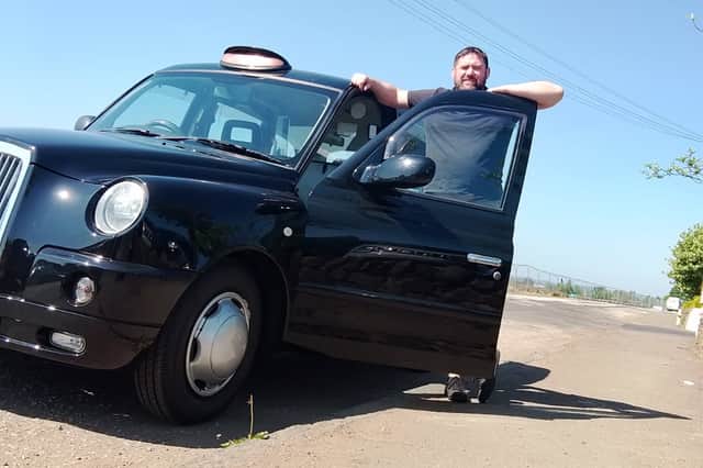 Edinburgh taxi driver Keith Auld, 44, who has launched a petition calling on the number of private hires in Edinburgh to be capped by the council.