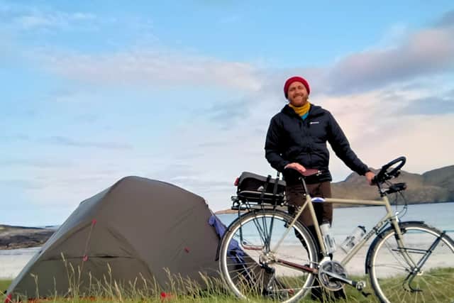 Edinburgh tree surgeon, Nico Ogilvie-Hayes, hopes to raise as much money as possible on his 186-mile charity ride. You can support Nico by visiting his Just Giving page 