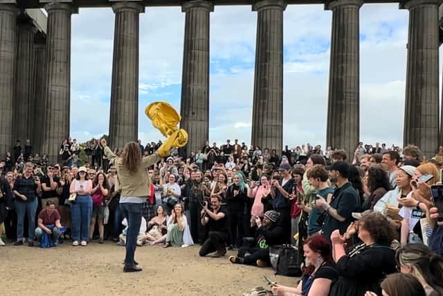 Dan Boerman captivated his audience at Calton Hill in Edinburgh on Friday night