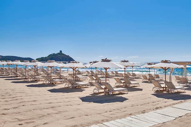The hotel boasts two private beaches. (Photo: Conrad Chia Laguna)