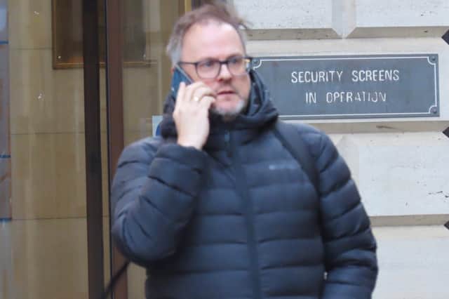 Craig Raeburn, 60, pictured outside Edinburgh Sheriff Court.