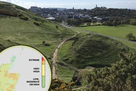 A ‘very high risk’ of wildfires remains in place for Edinburgh today (Tuesday, August 26)