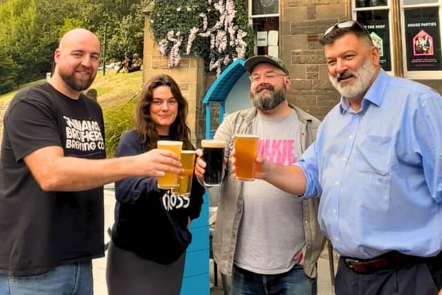 The Grassmarket Craft Beer Festival gets underway on Saturday, October 4. Froim left to right: Marc Dickson (Williams Brothers), Ellie Lyon (Thistly Cross), Michael Johnstone (Walkie Talky) and Andrew McKnight (Harviestoun Brewery)