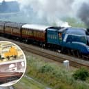 Royal Mail is issuing new stamps showcasing iconic British steam locomotives (Images: Getty Images/Royal Mail)
