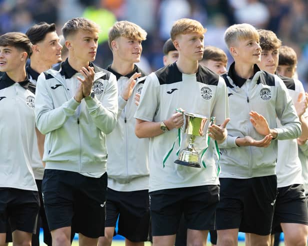 Hibs under-19s won the CAS Elite League title last season to qualify for UEFA’s elite youth competition. 