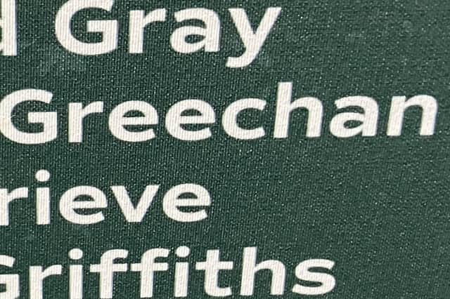 A reminder of family ties to the Hibees? The link with James Greechan isn’t clear - but we’ll claim him!