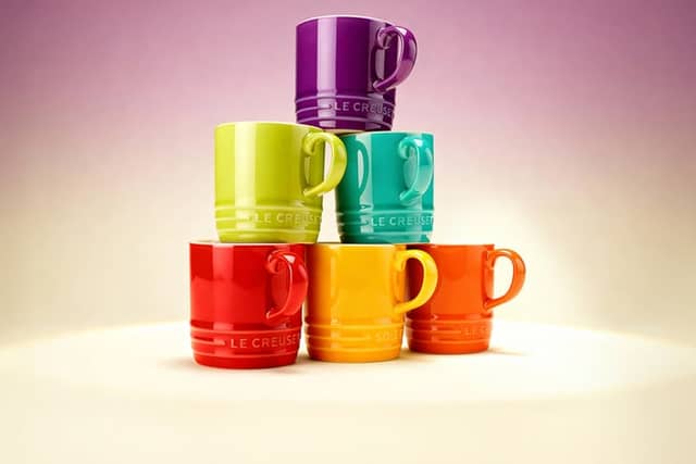 The Le Creuset Rainbow collection comes in vibrant colours