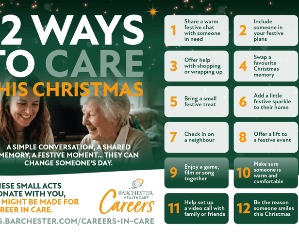 According to Barchester, these gestures reflect patience and practical support carers demonstrate every day.