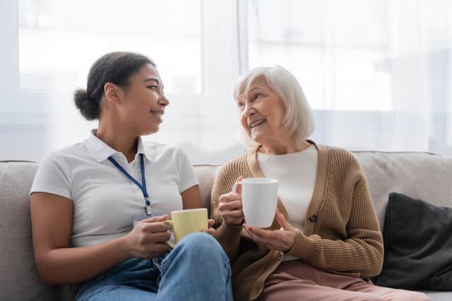 A chat about the tree, the weather or a memory can brighten someone’s entire day.