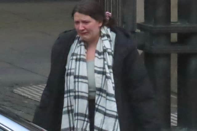 A tearful Hannah Craughwell, pictured outside court.