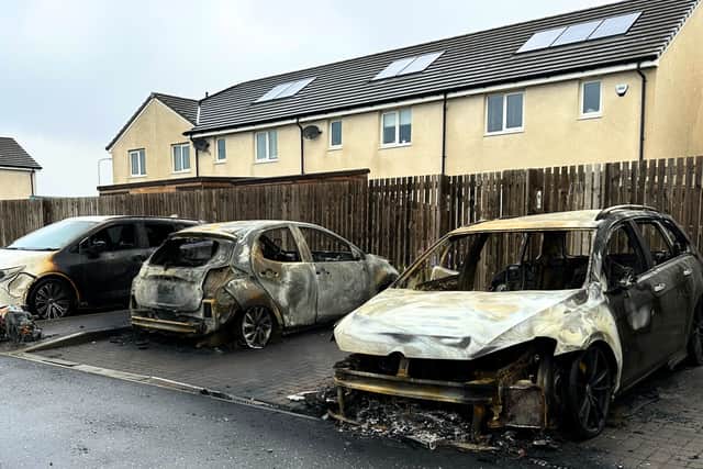 The incident happened at around 12.30am on Thursday, January 22 outside a home in Tranent, East Lothian.